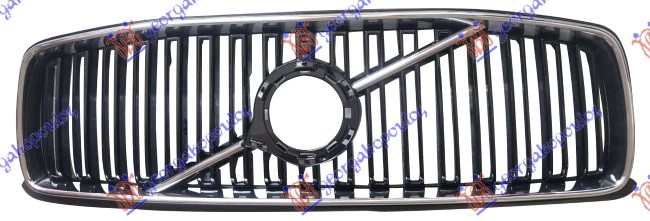 GRILLE COMPLETE BLACK/CHROME