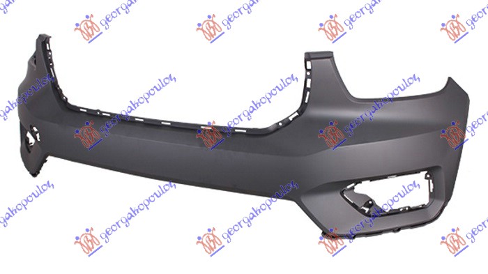 FRONT BUMPER PRIMED (W/CUTTING MARKS FOR PDC & WASHER HOLES)