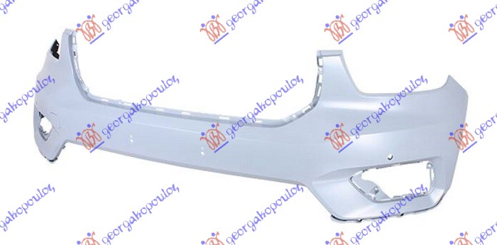 FRONT BUMPER PRIMED (W/2 PDC) (W/CUTTING MARKS FOR WASHER HOLES) (CHINA)