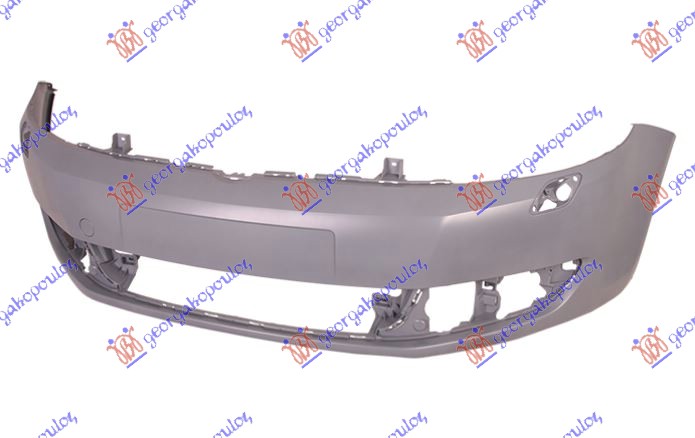 FRONT BUMPER PRIMED (W/WASHER HOLES) (A QUALITY)
