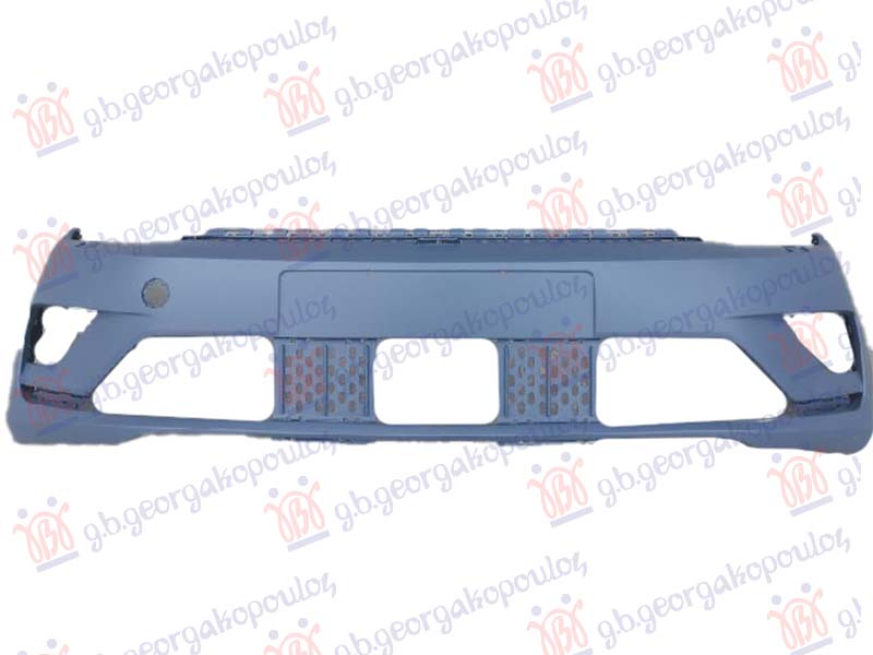 FRONT BUMPER PRIMED (W/WASHER HOLES)