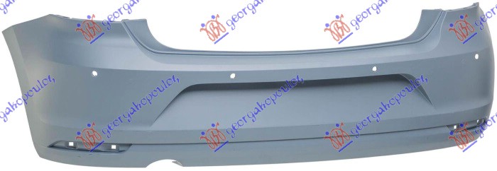 REAR BUMPER PRIMED (W/4 PDC & W/EXHAUST HOLE & W/CUTTING MARKS FOR CAMERA) (A QUALITY)