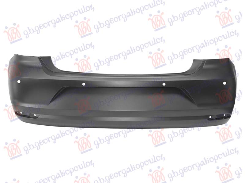 REAR BUMPER PRIMED (W/O EXHAUST HOLE) (W/4 PDC) (A QUALITY)