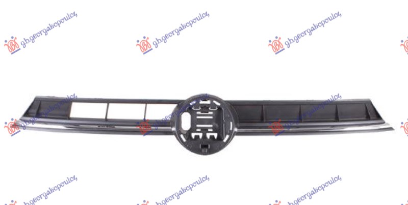 GRILLE BLACK (W/CHROME MOULDING) (CLOSED)