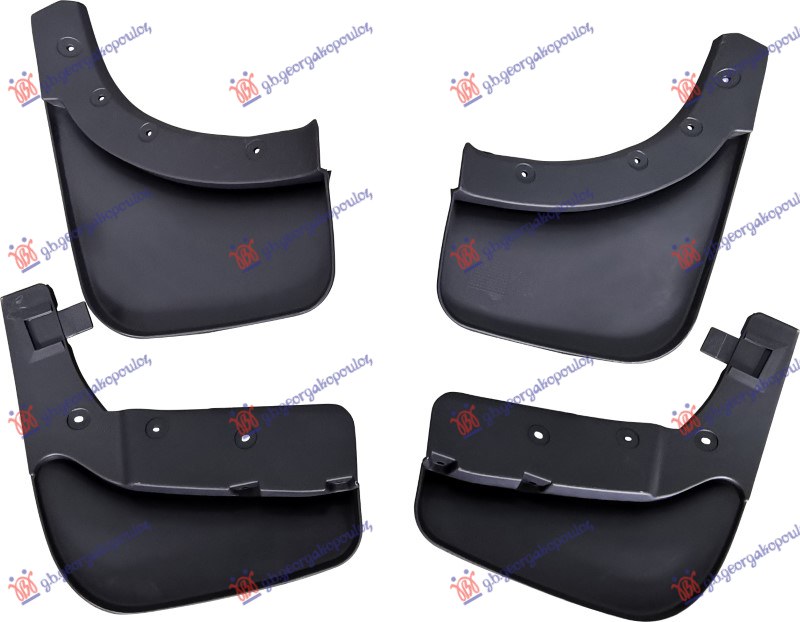 MUD FLAPS FRONT-REAR (4PCS)
