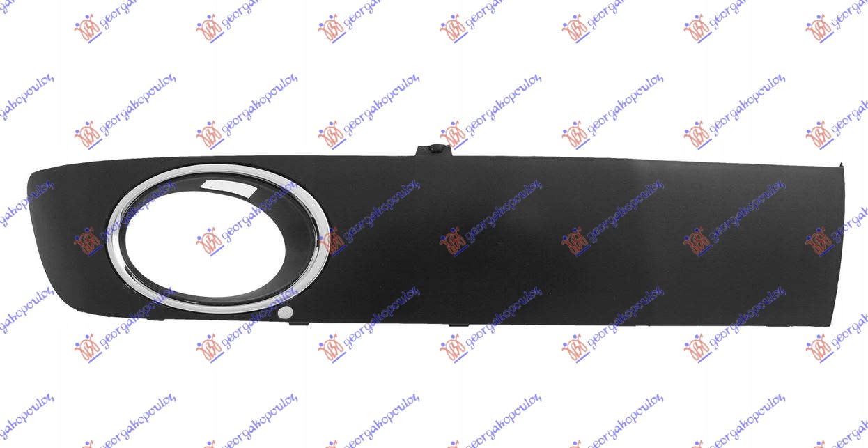 FRONT BUMPER MOULDING SIDE LOWER PRIMED W/CHROME FRAME (W/F.L.H.)