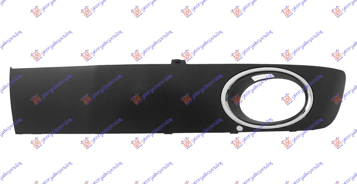 FRONT BUMPER MOULDING SIDE LOWER PRIMED W/CHROME FRAME (W/F.L.H.)