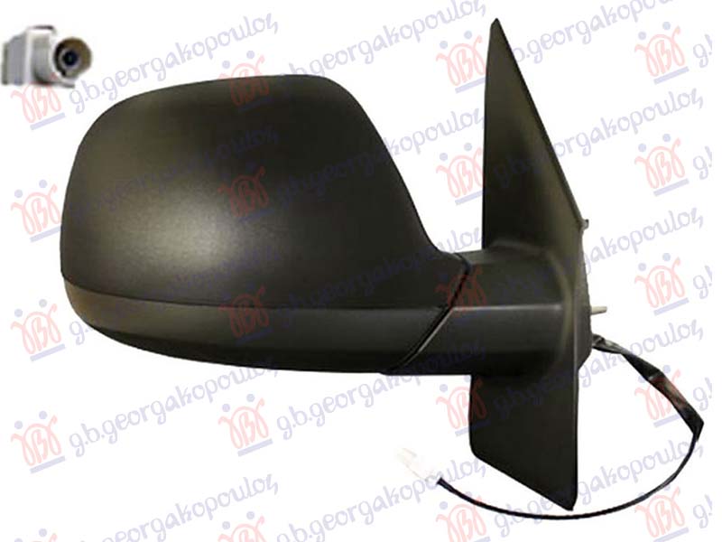 DOOR MIRROR MANUAL (W/ANTENNA AM/FM) (CONVEX GLASS)