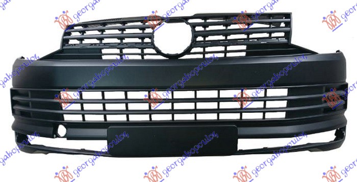FRONT BUMPER BLACK (W/GRILLE) (A QUALITY)