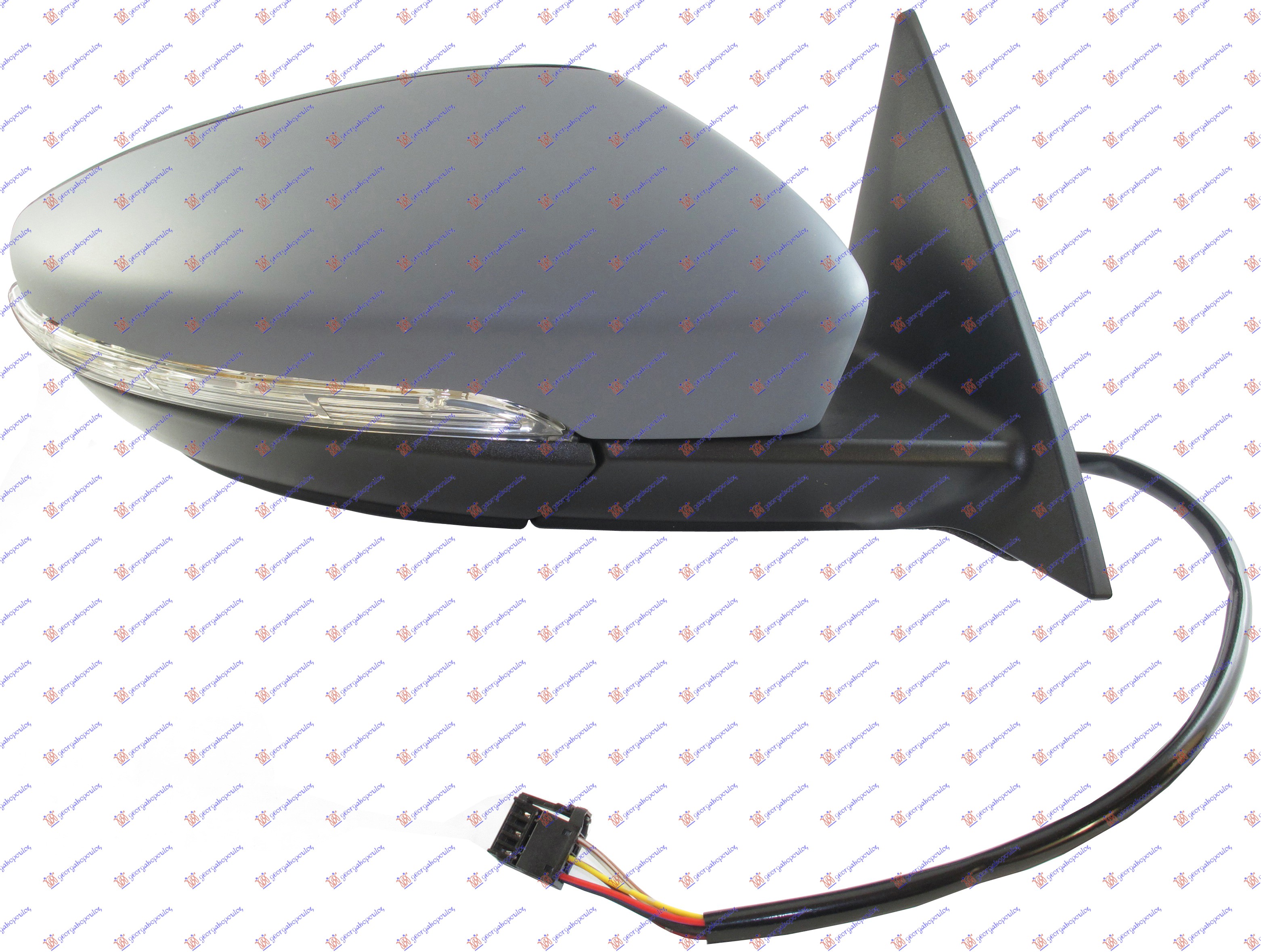 DOOR MIRROR ELECTRICAL HEATED FOLDABLE PRIMED (W/SIDE LAMP)