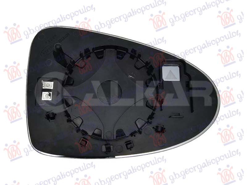 DOOR MIRROR GLASS HEATED (W/BLIS) (2+2pin) (CONVEX GLASS)