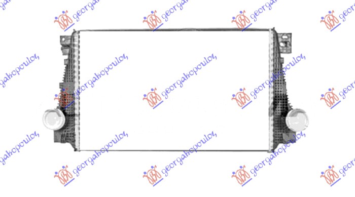 RADIATOR INTERCOOLER 2.0 DIESEL (620x400) (VALEO)
