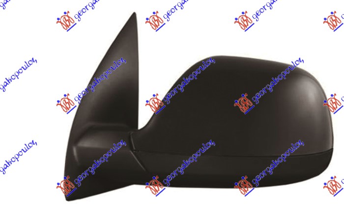 DOOR MIRROR MANUAL BLACK (BLACK BASE) (A QUALITY) (ASPHERICAL GLASS)