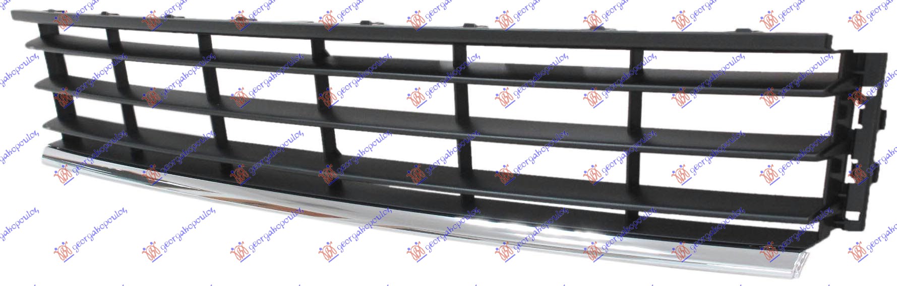 FRONT BUMPER GRILLE (W/ CHROME MOULDING)