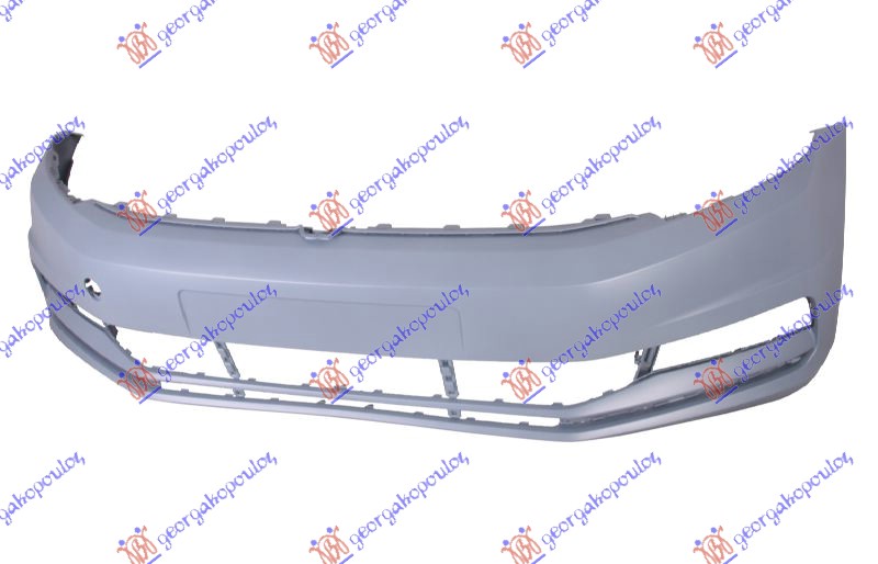 FRONT BUMPER PRIMED -2017 (W/CUTTING MARKS FOR PDC & WASHER HOLES) (A QUALITY)