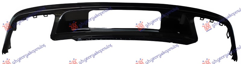 REAR BUMPER SPOILER W/CHROME MOULDINGS (R-LINE)