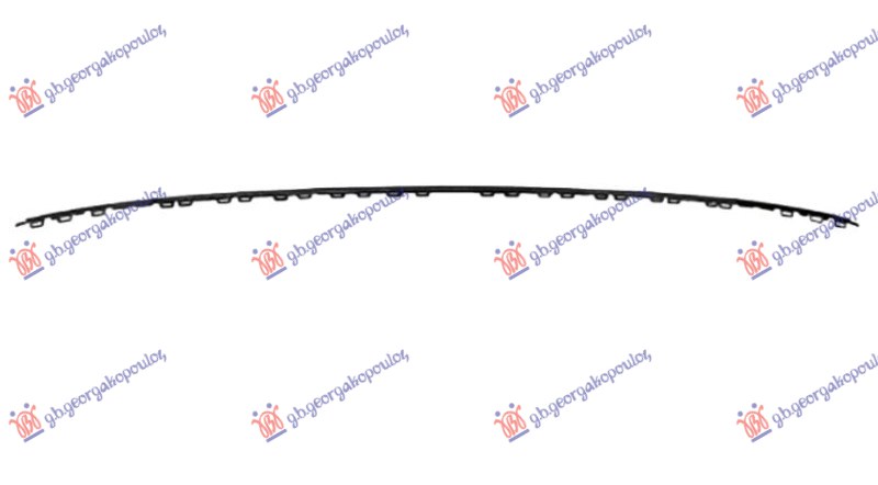 REAR BUMPER MOULDING UPPER BLACK POLISHED (R-LINE)