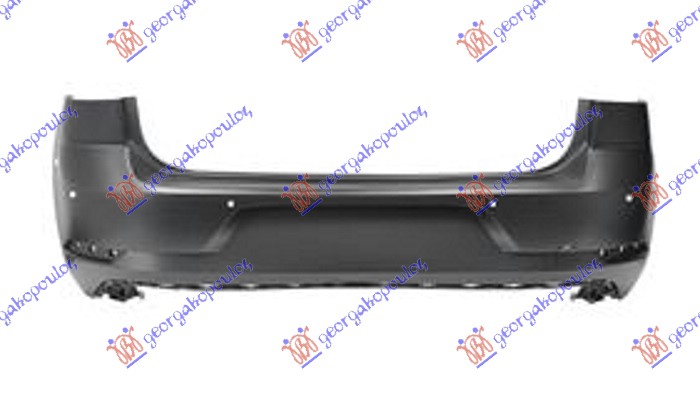 REAR BUMPER PRIMED (W/6 PDC) (A QUALITY)