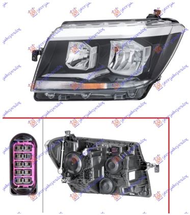 HEAD LAMP ELECTRICAL (H7/H15) (DEPO)